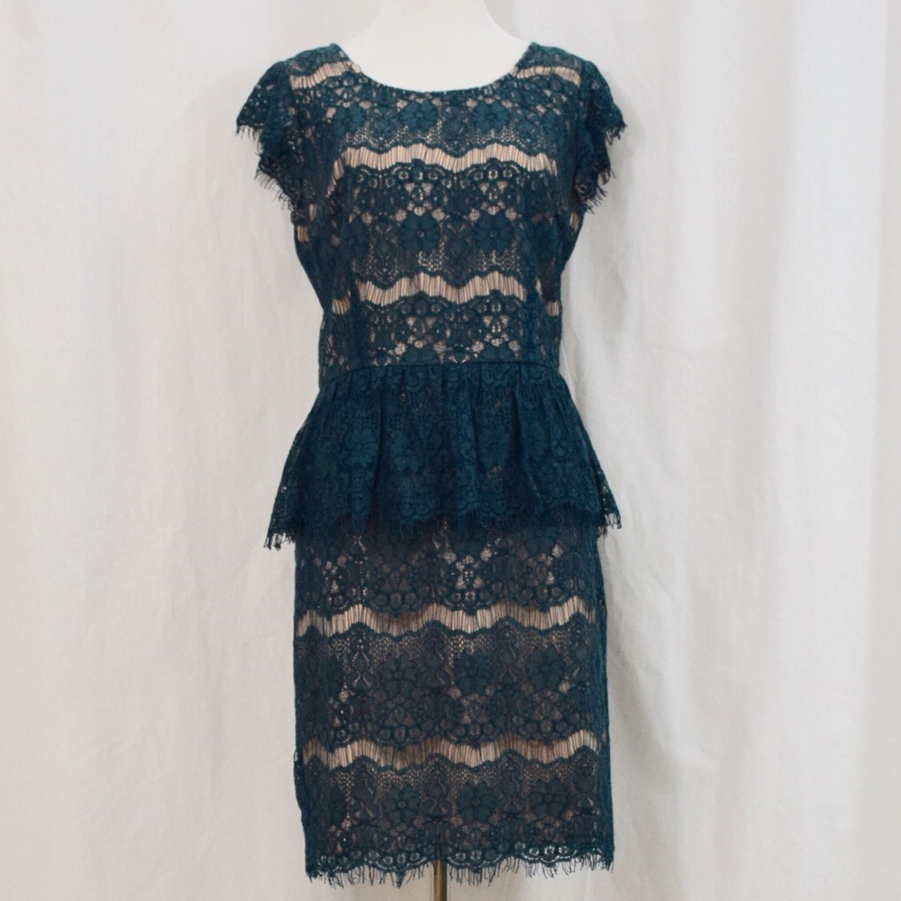 Maeve Peplum Lace Dress